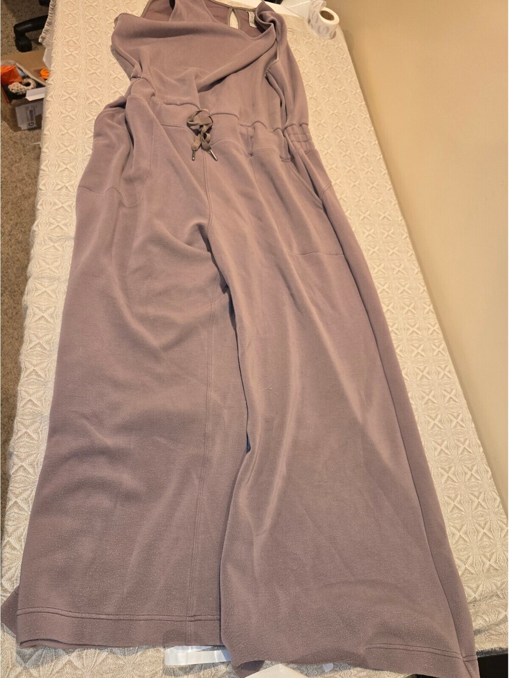 SPANX Mauve Wide-Leg Jumpsuit